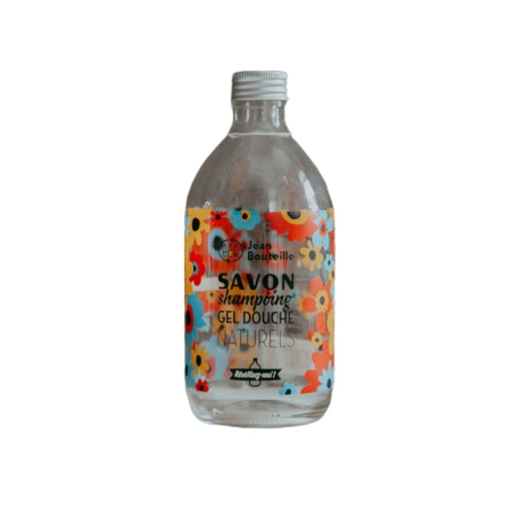 Bouteille réutilisable Verre - Salle de Bain 500mL Jean Bouteille